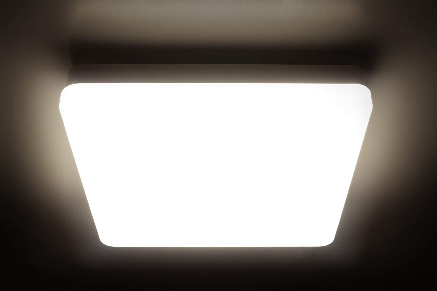 LED Deckenleuchte quadratisch 28 x 28 cm 20 W 2000 Lumen warmweiss