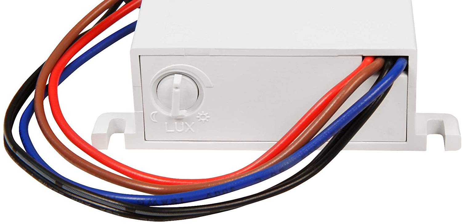 Dämmerungsschalter Deckeneinbau IP 44 230V 10A 5-50 Lux einstellbar