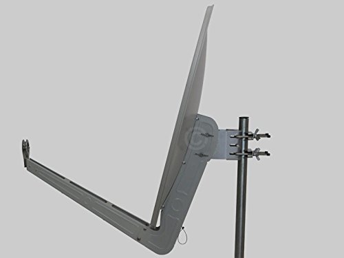 Gibertini Satellitenschüssel 85 Cm In Hellgrauem Alu - Perfekt Für Klaren TV-Empfang