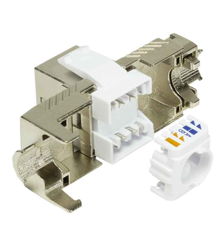 Kab24® KeyStone Jack CAT 8.1 2000MHz RJ45 Buchse SNAPIN GHMT