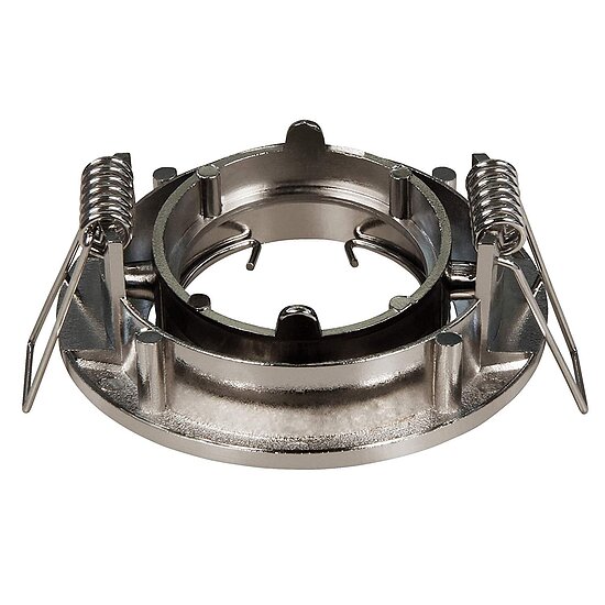 MR11 Einbaustrahler rund 65mm schwenkbar Chrom matt ohne Leuchtmittel