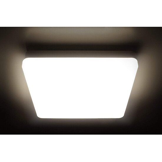 LED Deckenleuchte quadratisch 28 x 28 cm 20 W 2000 Lumen warmweiss