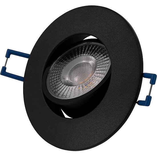 Bild 2 - LED Einbauspot schwenkbar Kunststoff schwarz 4,5W 460-480 Lumen 3000 K