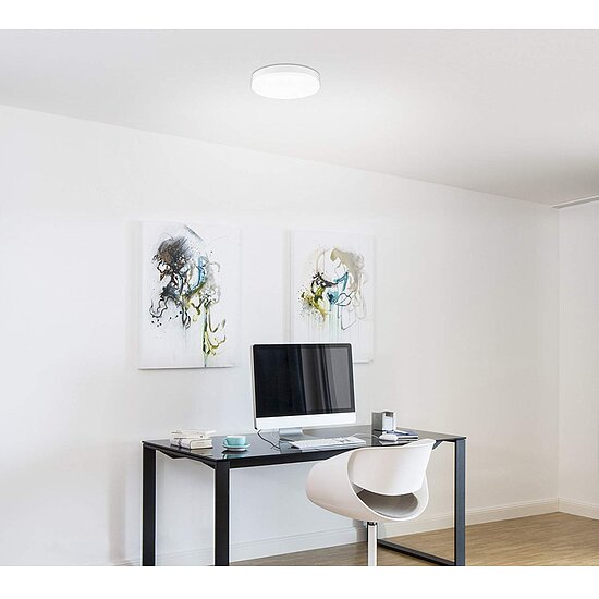 Bild 2 - LED Aufbaupanel IP44 rund 28cm 24 W 1800 Lumen warmweiss inkl. Netzteil