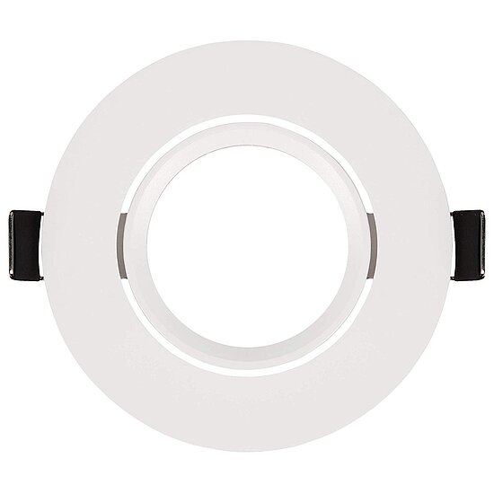 Bild 2 - MR16 Einbaustrahler Kunststoff rund 90mm schwenkbar weiss ohne Leuchtmittel