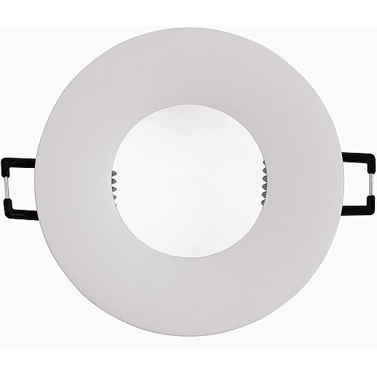 Bild 2 - MR16 GU 5.3 Alu Einbaurahmen rund weis spritzwassergesch�tzt IP44 ohne Leuchtmittel