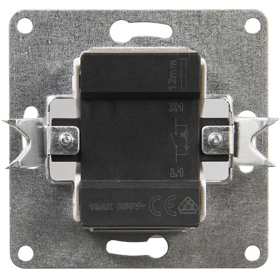 Bild 2 - Schalter FLAIR 250V 10A UP Schraubanschluss wei� matt mit Orientierungslicht