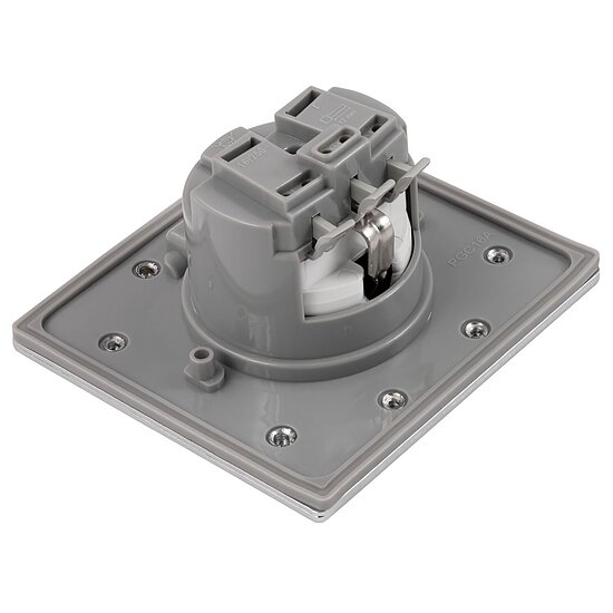 Bild 5 - Boden Einbausteckdose, IP44, Edelstahl, 3680W