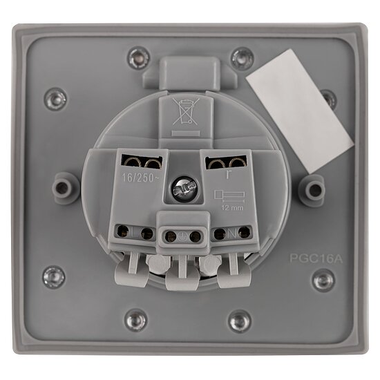 Bild 6 - Boden Einbausteckdose, IP44, Edelstahl, 3680W