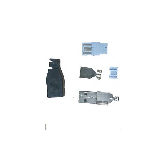 Bild 2 - USB-Stecker Typ A, L�tversion, Schwarz