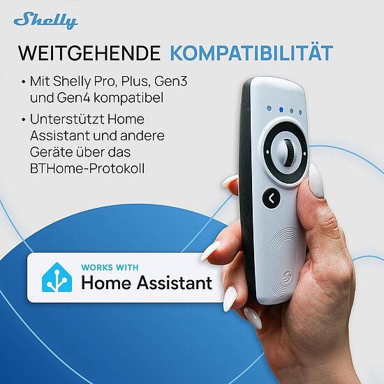 Bild 5 - Shelly Fernbedienung Blu Remote Control ZB weiss