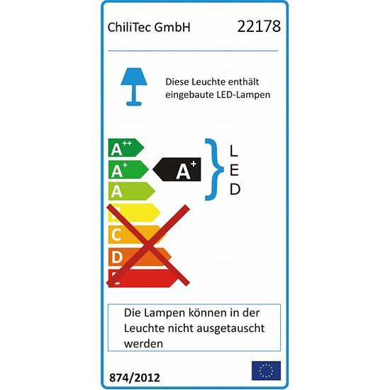 Bild 3 - LED Einbauspot f�r Schalterdosen und Hohlwanddosen warmweiss 2W 230Lm