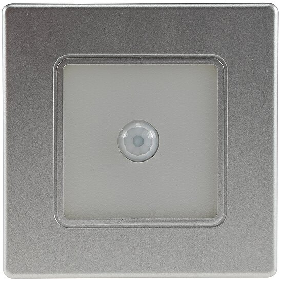 Bild 2 - LED Wandeinbauleuchte mit Bewegungsmelder geeignet fr Schalterdoesen 2W 3000K silber