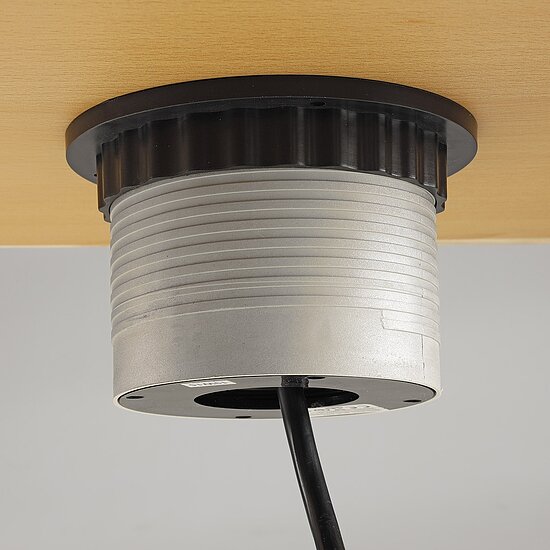 Bild 4 - Schreibtisch-Einbausteckdose 4x versenkbar, 4x Schutzkontakt-Steckd.