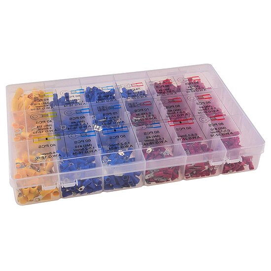 Bild 2 - Kabelschuh-Steckverbinder-Sortiment 1200 St�ck