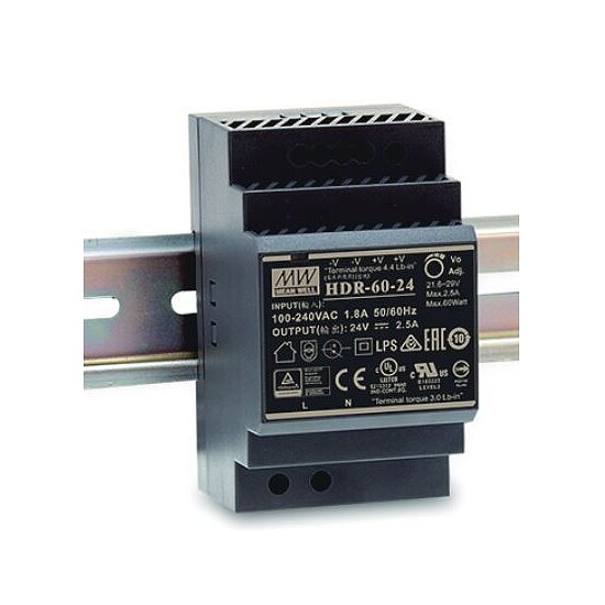 Bild 1 - MEAN WELL Netzteil - 48V 60W Hutschiene