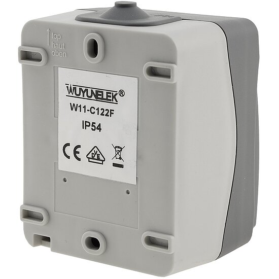 Bild 3 - NUQUI Feuchtraum Kontrollschalter IP54, Aufputz, 250V~/ 10A