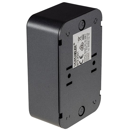 Bild 3 - FASKO Doppel-Steckdose, AP, Anthrazit 250V~/ 16A, Aufputz, Schraubanschluss