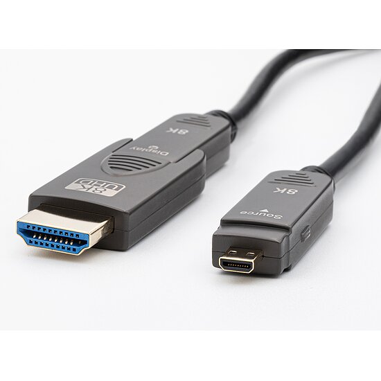 Bild 3 - Aktives Glasfaser HDMI Kabel 8K@60Hz / 4K@120Hz / HDR / eARC / HDCP 2.2fr Typ A und D