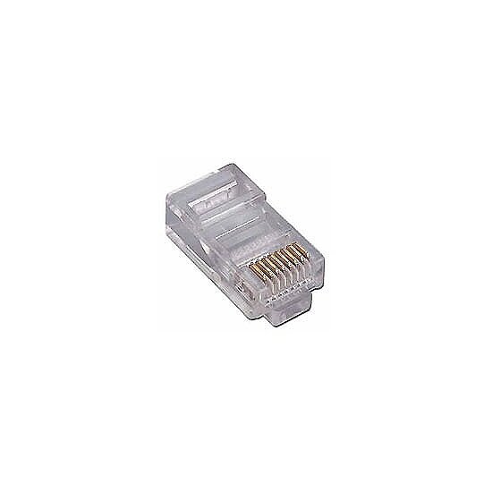 Bild 2 - Kab24 Westernstecker Modularstecker RJ45 8/8 (8P8C) fr Flachkabel
