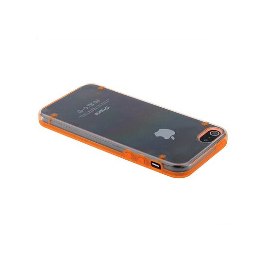 Bild 4 - Hardcase Iphone 5 Schutzh�lle transparent / orange