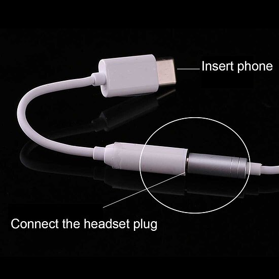 Bild 2 - Adapterkabel USB Typ C Stecker auf 3,5mm Stereo Klinkenbuchse