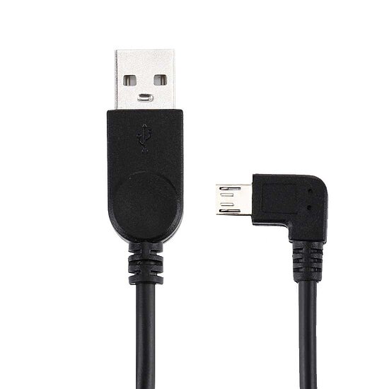 Bild 2 - Kab24� Micro USB 2.0 Ladekabel Datenkabel rechts gewinkelter Micro USB Stecker 29cm