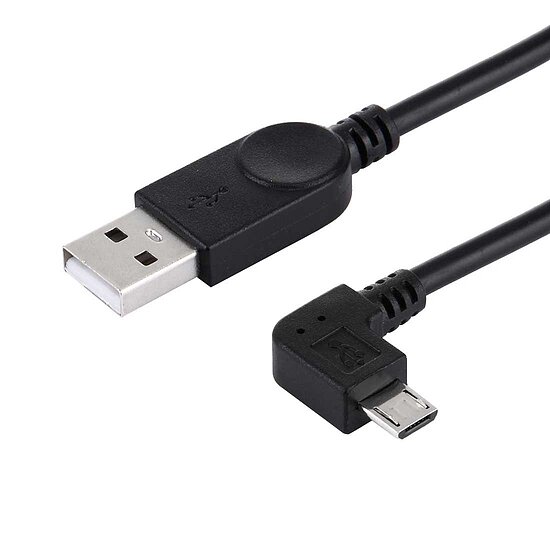 Bild 3 - Kab24� Micro USB 2.0 Ladekabel Datenkabel rechts gewinkelter Micro USB Stecker 29cm