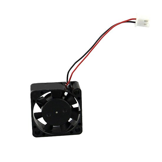Bild 6 - schwarzes Kunststoffgehuse inkl. Lfter fr Raspberry Pi 2