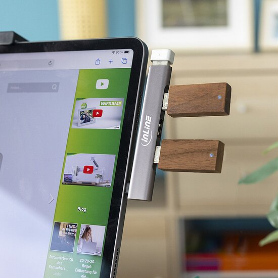 Bild 9 - InLine� Slim USB-C Hub, 4-Port, USB 3.0 + 3x USB 2.0, schmale Bauform