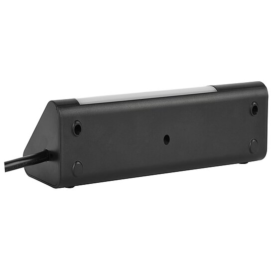 Bild 2 - Steckdosenblock Unterbausteckdosen Tischsteckdose 4-fach Aluminium Schutzkontaktsteckdosen mit 15cm Kabel