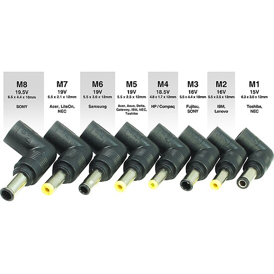 Bild 4 - Sinan UB-90HB Universalnetzteil mit 8 Adapter max. 90W