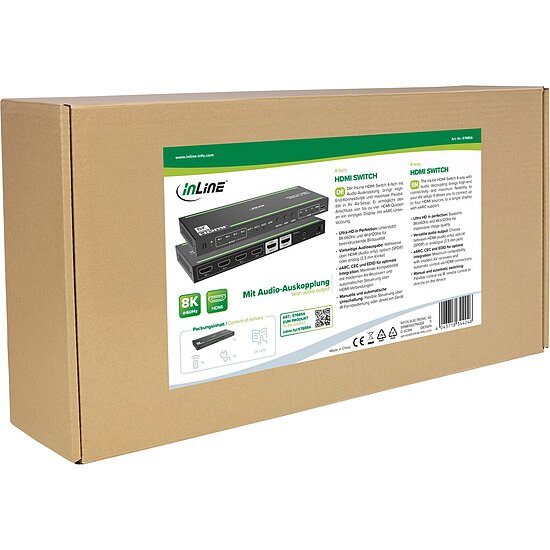 Bild 6 - InLine HDMI Switch, 4-fach, 48Gb/s, 8K@60Hz, mit Audio-Auskopplung