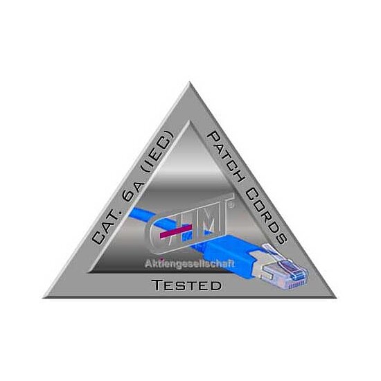 Bild 3 - CAT6a Patchkabel 10 GBit/s 500MHz halogenfrei GHMT zertifiziert gelb