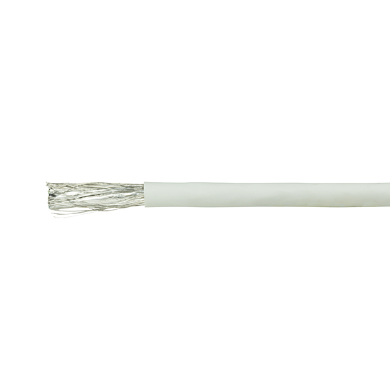 Bild 2 - CAT7 Verlegekabel �6 mm halogenfrei Slimline 600 MHz / 10 GBit/s Kabelfarbe weiss
