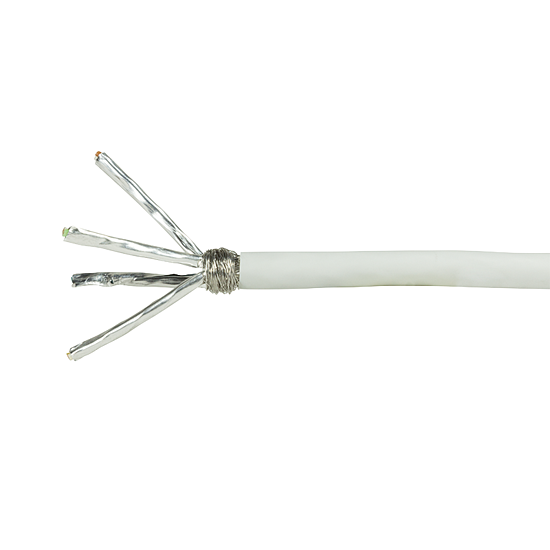 Bild 3 - CAT7 Verlegekabel �6 mm halogenfrei Slimline 600 MHz / 10 GBit/s Kabelfarbe weiss