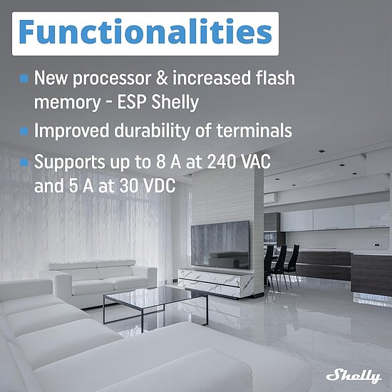 Bild 7 - Shelly 1 Mini Gen 3 WiFi & Bluetooth Smart Switch Relais 1 Kanal 8A