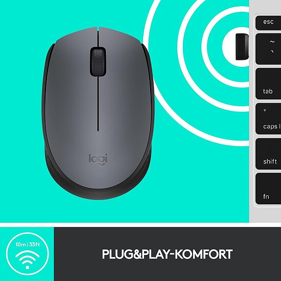 Bild 5 - Logitech M170 Kabellose Maus 2.4 GHz Verbindung via Nano-USB-Empfnger