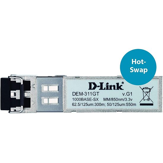 Bild 3 - D-Link DEM-311GT 1-Port GBIC fr 1000Base SX (LC-Duplex)