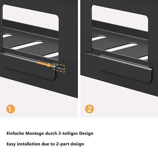 Bild 5 - Kabelmanagement fr den Schreibtisch, offenes Design, 400 x 140 x 100 mm