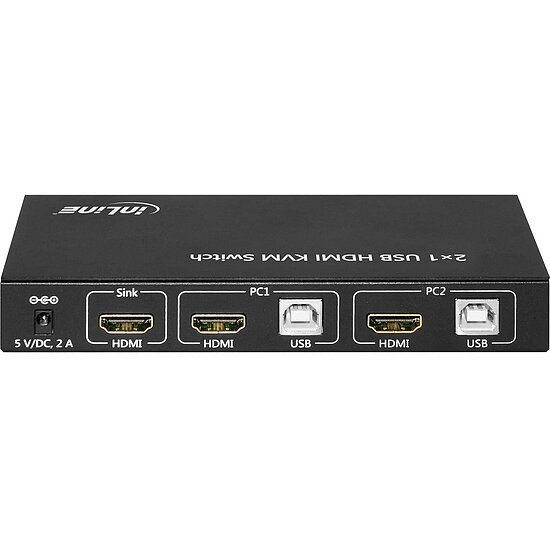 Bild 4 - KVM Desktop Switch, 2-fach, HDMI 4K2K, USB 2.0 Hub, mit Audio