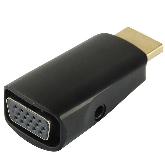 HDMI auf VGA Adapter inkl. Ton (Audio Video) kab24.de