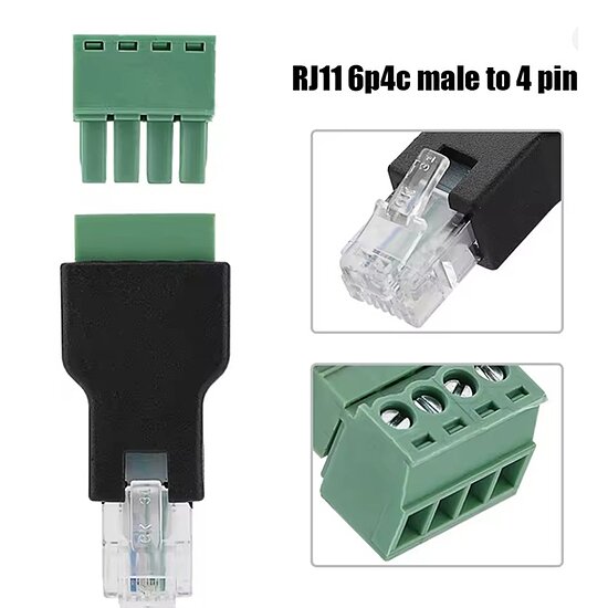 Bild 2 - R11 (6P4C) Terminalblock Schraubanschluss