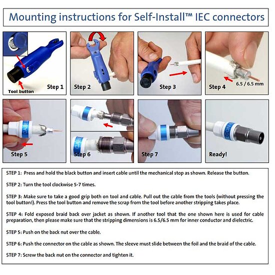 Bild 3 - Cabelcon 100 dB HQ Koaxialbuchse Selfinstall IECF-56 5.1