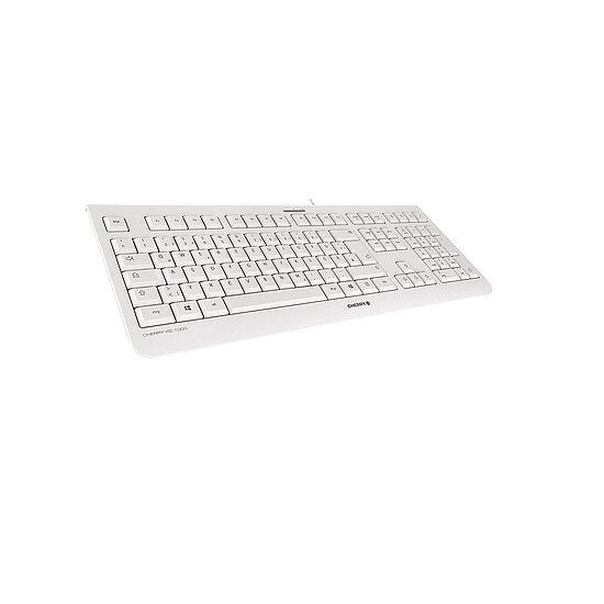Bild 2 - Cherry KC1000 Corded Ultraflat USB-Tastatur, wei grau
