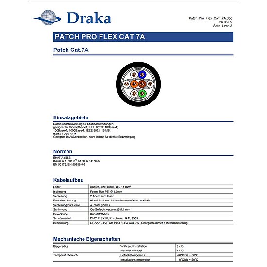 Bild 2 - CAT6a Patchkabel lbestndigkeit UV bestndig PUR 900 MHz, Schwarz