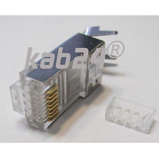 Bild 2 - Kab24� Netzwerk CAT6a RJ45 Stecker f�r CAT7 Verlegekabel