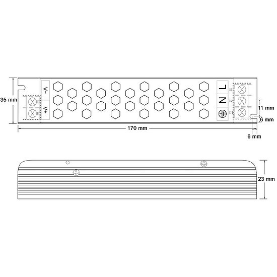 Bild 2 - LED Netzteil LED Trafo LED Montagenetzteil 12V DC (Gleichsspannung) 5A max. 60W