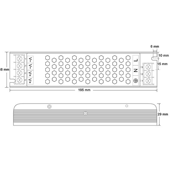 Bild 2 - LED Netzteil LED Trafo LED Montagenetzteil 12V DC (Gleichsspannung) 16,66A max. 200W
