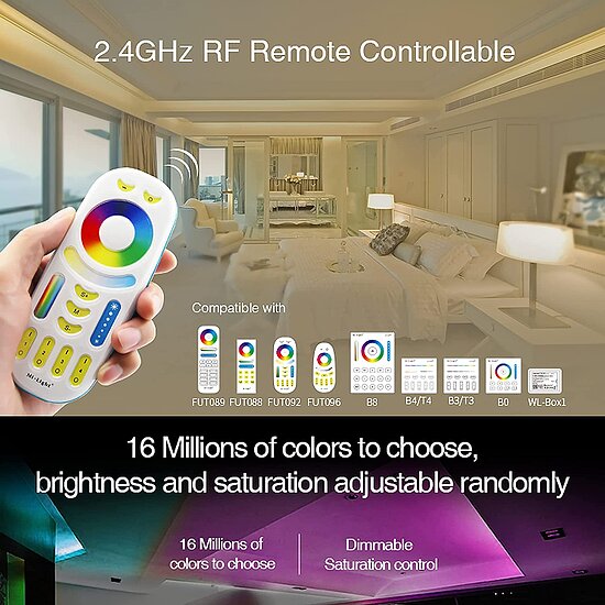 Bild 3 - Miboxer Milight Controller 2.4G Funk LED Controller FUT038 RGBW 12-24V bis 4 Kanal fr LED Produkte